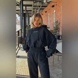 Soft Oversized Sweatpants - Black